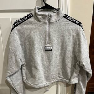 Adidas Originals Crop Half-Zip Top